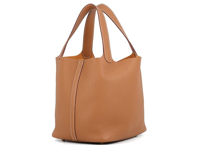Hermès Bolsa Hermes Picotin Lock MM Dourado - vista 2