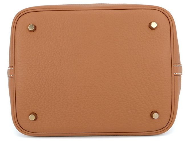 Hermès Bolsa Hermes Picotin Lock MM Dourado - vista 3