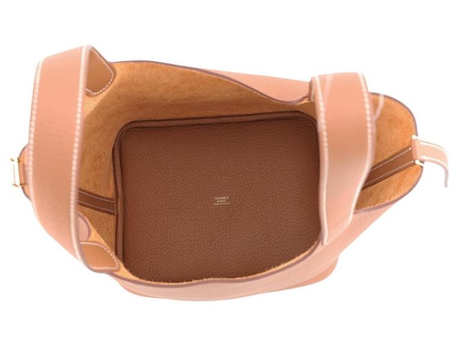 Hermès Bolsa Hermes Picotin Lock MM Dourado - vista 5