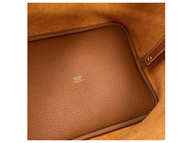 Hermès Bolsa Hermes Picotin Lock MM Dourado - vista 7