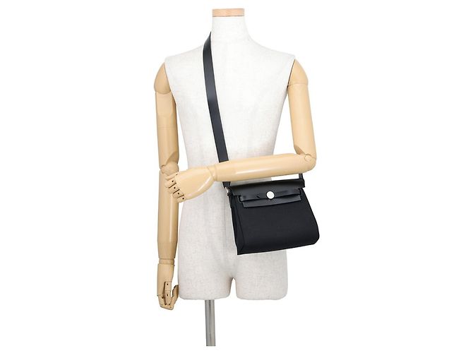 Hermès Borsa a tracolla Hermes Herbag Zip Mini Black Nero - vista 4