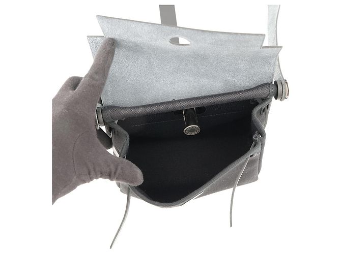 Hermès Borsa a tracolla Hermes Herbag Zip Mini Black Nero - vista 5