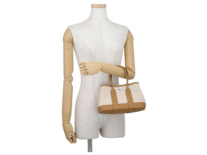 Hermès Borsa Tote Hermes Neo Garden 23 Marrone Crudo - vista 4
