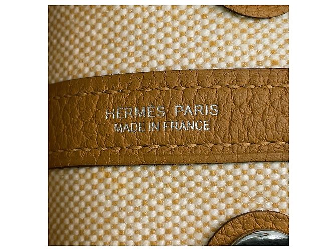 Hermès Borsa Tote Hermes Neo Garden 23 Marrone Crudo - vista 9