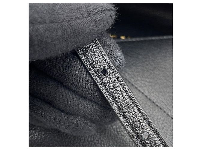 Borsa a tracolla Chanel in pelle nera Nero - vista 10