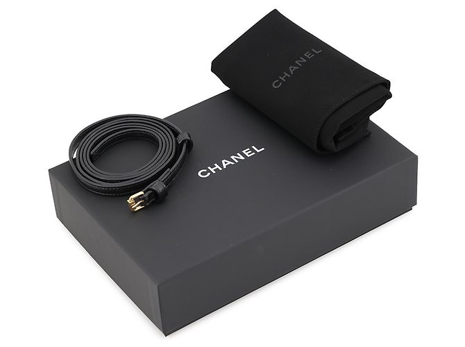 Borsa a tracolla Chanel in pelle nera Nero - vista 13