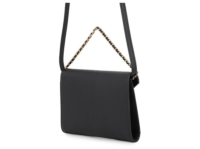 Borsa a tracolla Chanel in pelle nera Nero - vista 2