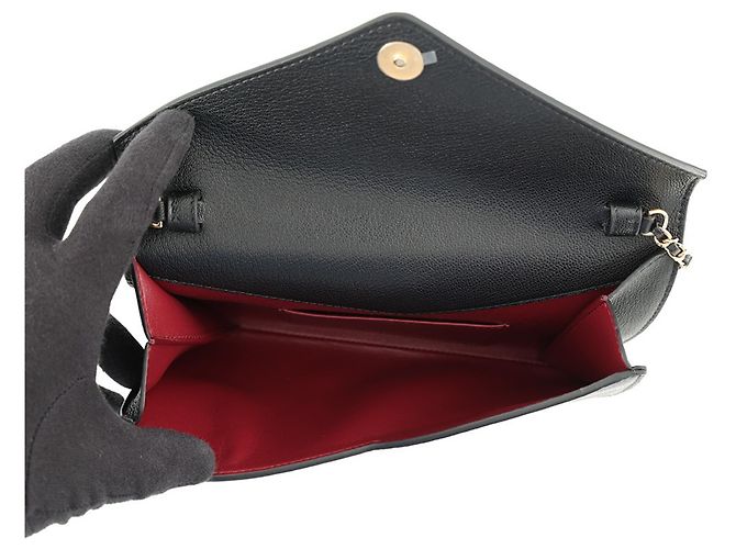 Borsa a tracolla Chanel in pelle nera Nero - vista 7