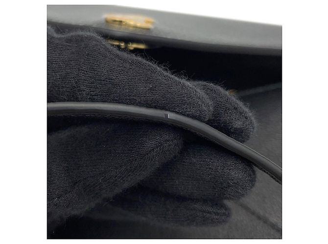 Borsa a tracolla Chanel in pelle nera Nero - vista 9