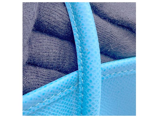 Hermès Borsa Tote Hermes Garden TPM Blu chiaro - vista 8