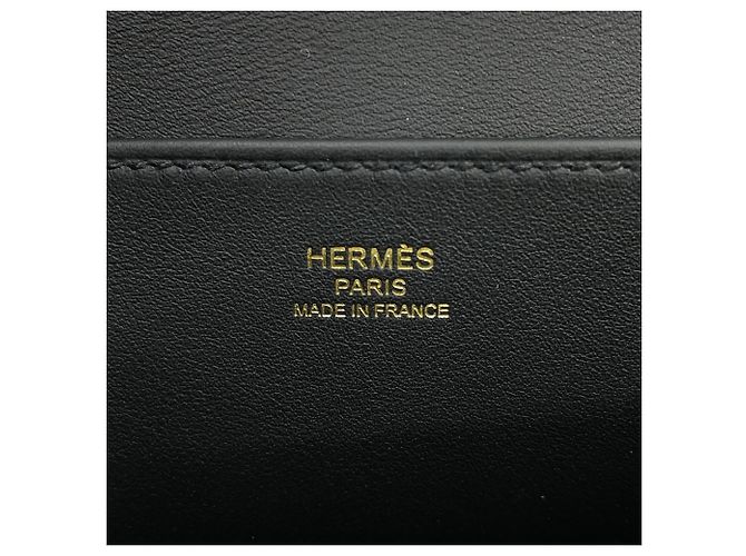 Hermès Borsa Hermes Alzan Mini in pelle Swift nera Nero - vista 6