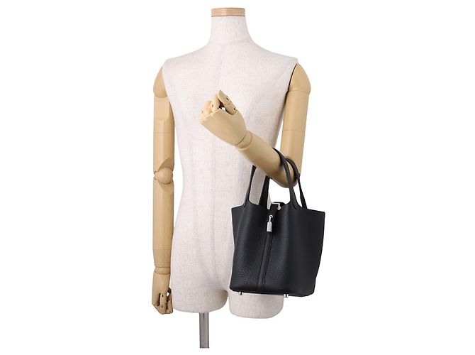 Hermès Bolso Hermes Picotin Lock PM Negro - vista 4
