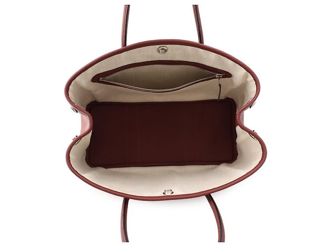Hermès Borsa Tote Hermes Garden TPM Rosso - vista 5