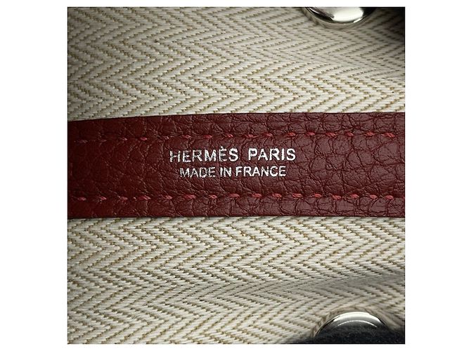 Hermès Borsa Tote Hermes Garden TPM Rosso - vista 6