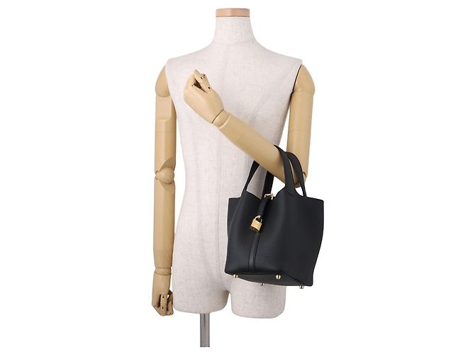 Hermès Borsa Hermes Picotin Lock PM Nero - vista 4