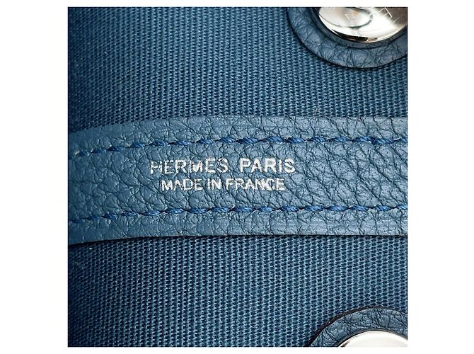 Hermès Borsa Tote Hermes Neo Garden 23 Blu - vista 6