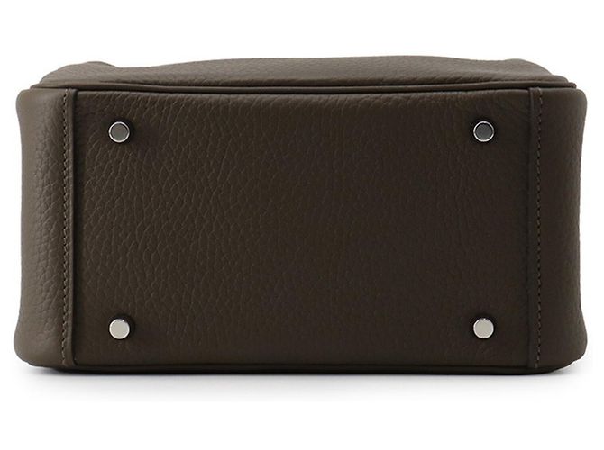 Hermès Borsa Hermes Lindy Mini Vert Roden Marrone - vista 3