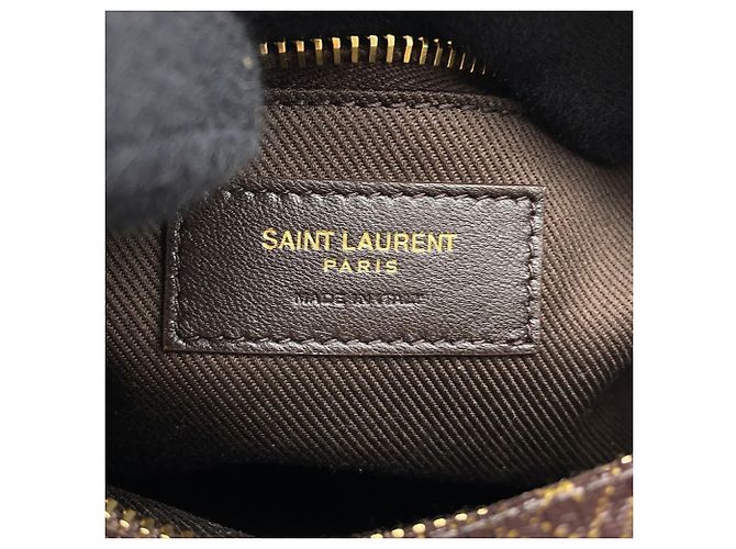 Borsa a tracolla Yves Saint Laurent Saint Laurent Paris Marrone - vista 9