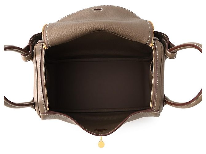 Hermès Bolsa Hermes Lindy 26 Taupe - vista 5