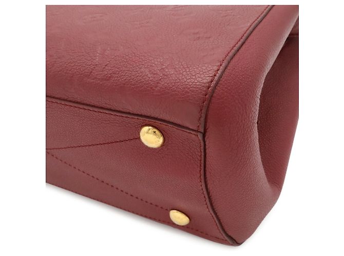 Borsa Louis Vuitton Monogram Empreinte Montaigne MM Bordò - vista 4