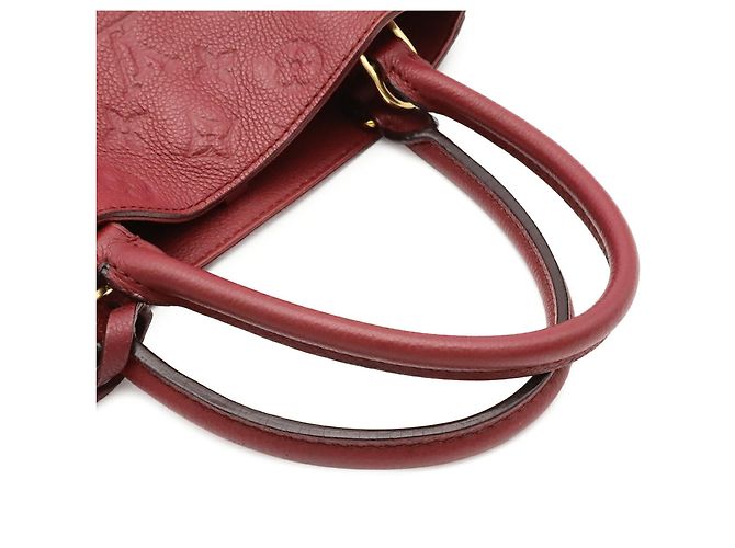 Borsa Louis Vuitton Monogram Empreinte Montaigne MM Bordò - vista 5