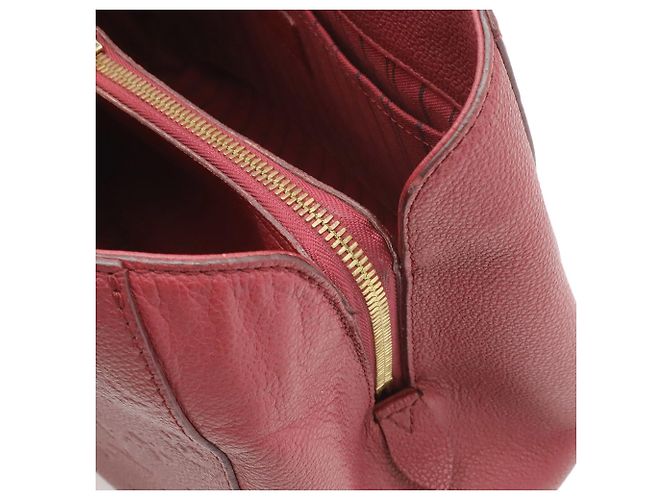Borsa Louis Vuitton Monogram Empreinte Montaigne MM Bordò - vista 9