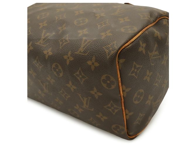 Borsa Louis Vuitton Monogram Speedy 25 Marrone - vista 4