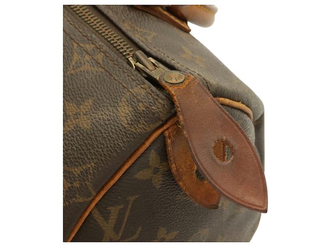 Borsa Louis Vuitton Monogram Speedy 25 Marrone - vista 5