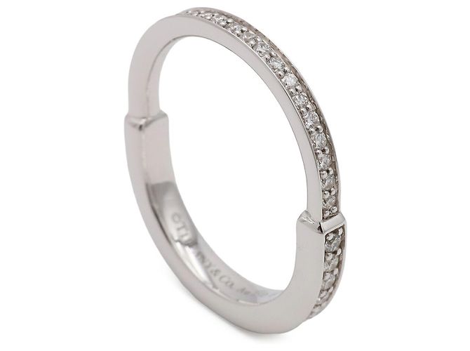 Autre Marque Anello Tiffany & Co. Full Pave Diamond Band D'oro - vista 3