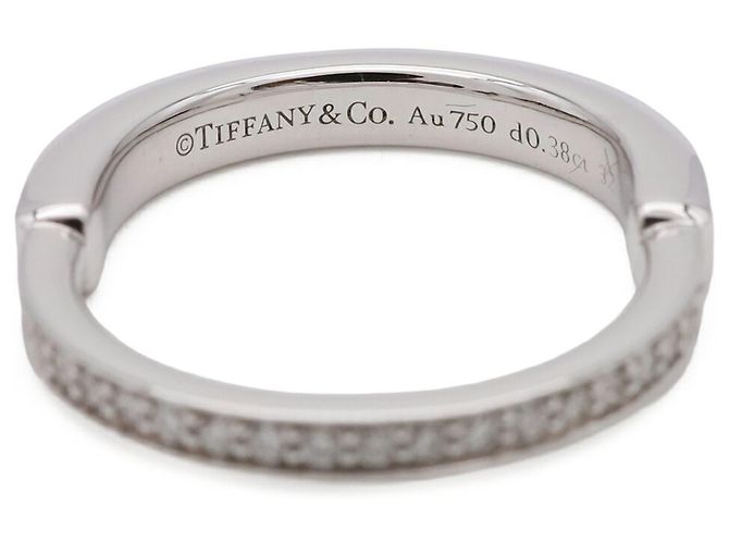Autre Marque Anello Tiffany & Co. Full Pave Diamond Band D'oro - vista 7