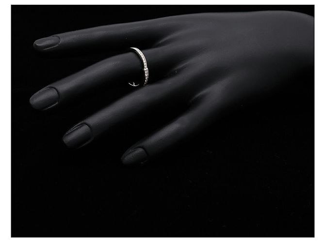 Autre Marque Anello Tiffany & Co. Full Pave Diamond Band D'oro - vista 9