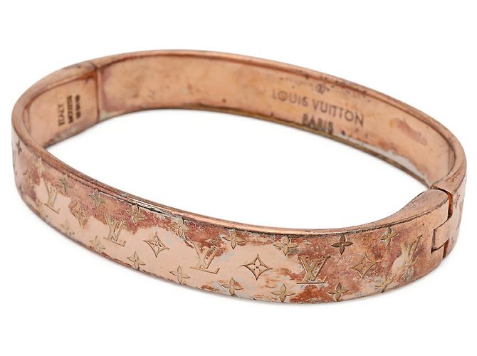 Brazalete Rígido Monogram Louis Vuitton Dorado - vista 3