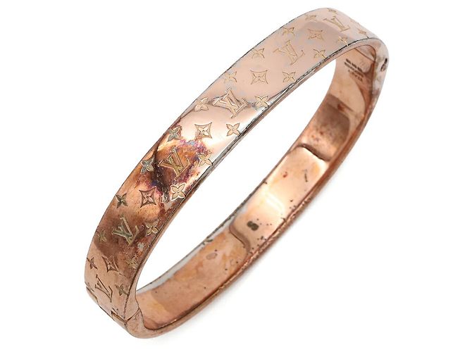 Brazalete Rígido Monogram Louis Vuitton Dorado - vista 4