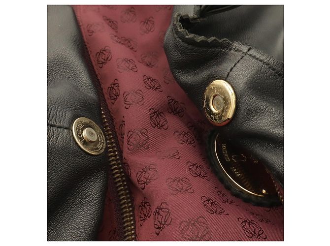 Borsa Loewe Anagram Nappa Aire Nero - vista 6