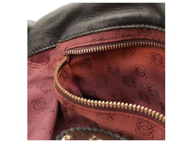 Borsa Loewe Anagram Nappa Aire Nero - vista 9