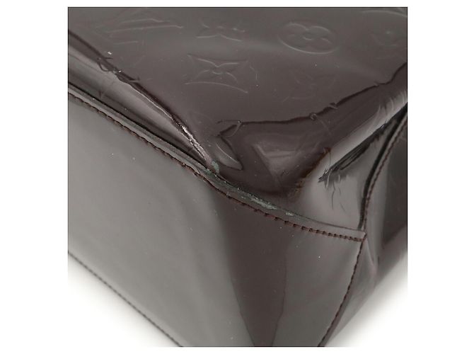 Borsa Louis Vuitton Monogram Vernis Wilshire PM Bordò - vista 4