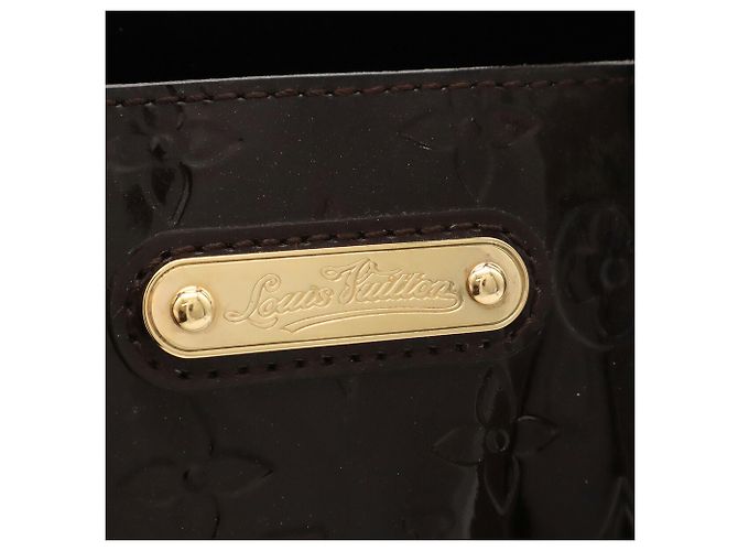 Borsa Louis Vuitton Monogram Vernis Wilshire PM Bordò - vista 6