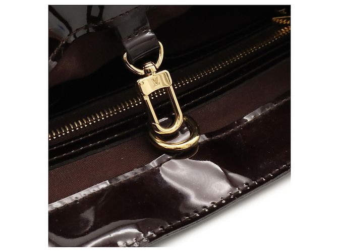 Borsa Louis Vuitton Monogram Vernis Wilshire PM Bordò - vista 7