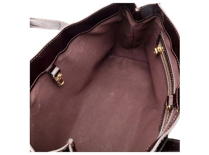 Borsa Louis Vuitton Monogram Vernis Wilshire PM Bordò - vista 8