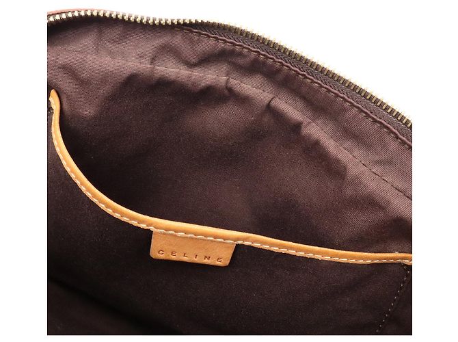 Céline Borsa CELINE Macadam in tela rivestita Marrone chiaro Marrone scuro - vista 10
