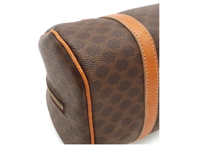 Céline Borsa CELINE Macadam in tela rivestita Marrone chiaro Marrone scuro - vista 4