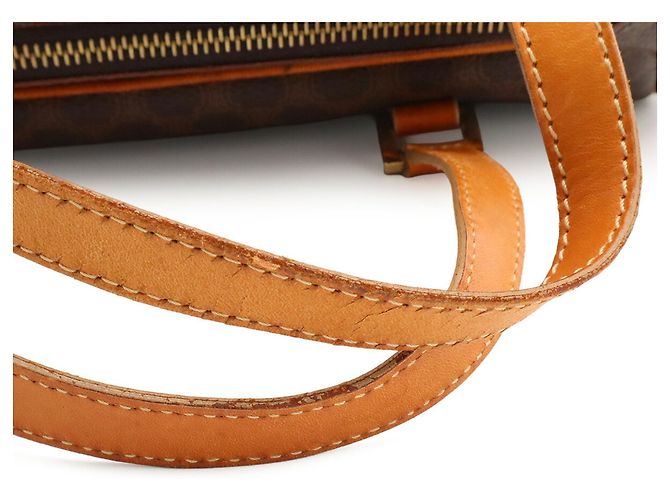 Céline Borsa CELINE Macadam in tela rivestita Marrone chiaro Marrone scuro - vista 5