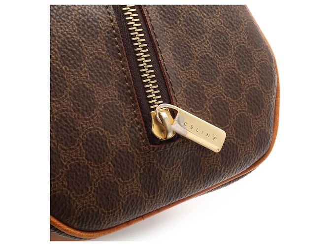 Céline Borsa CELINE Macadam in tela rivestita Marrone chiaro Marrone scuro - vista 6