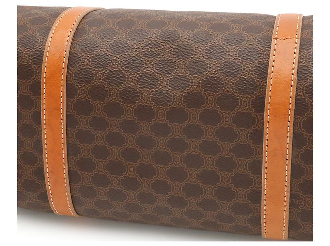 Céline Borsa CELINE Macadam in tela rivestita Marrone chiaro Marrone scuro - vista 7