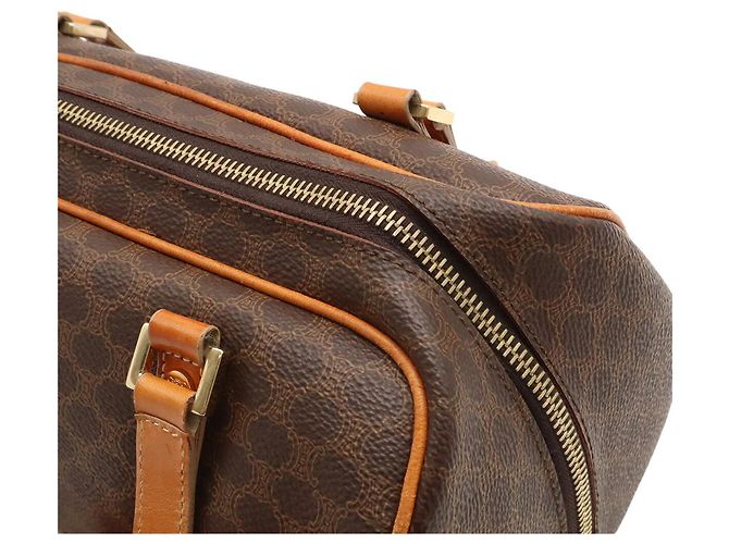 Céline Borsa CELINE Macadam in tela rivestita Marrone chiaro Marrone scuro - vista 8