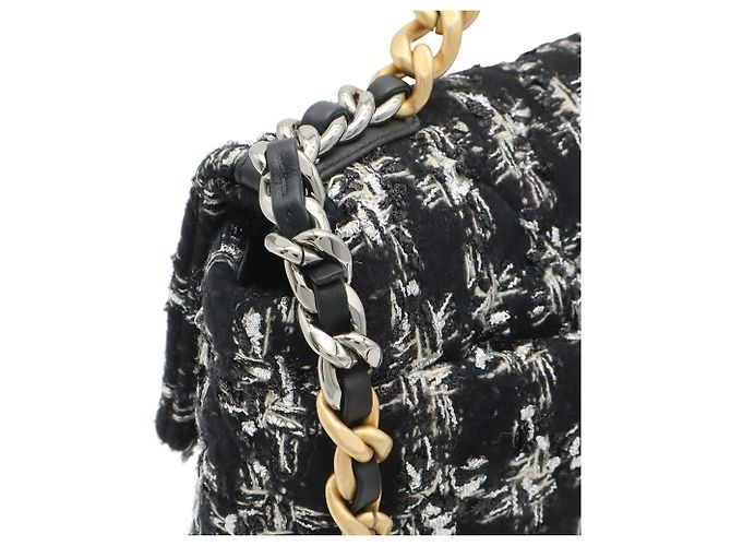Bolso de cadena Chanel 19 Coco Mark Negro - vista 5