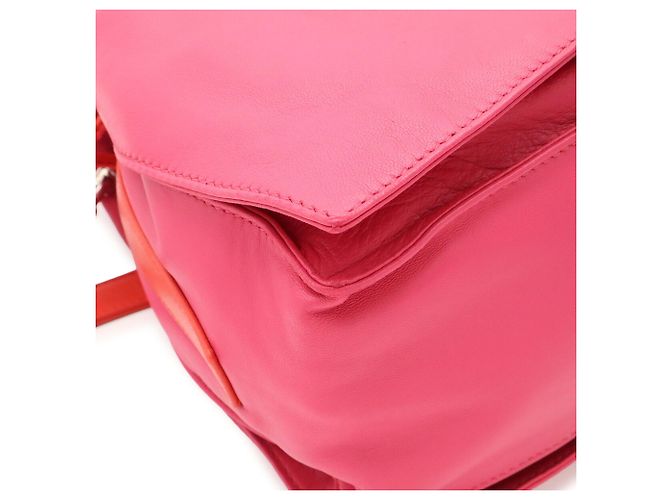Borsa a tracolla Loewe Flamenco 30 Anagram Rosa Arancione - vista 4