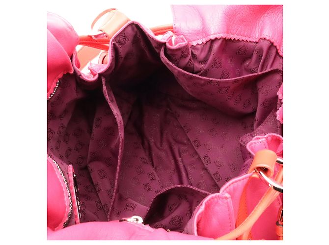 Borsa a tracolla Loewe Flamenco 30 Anagram Rosa Arancione - vista 9