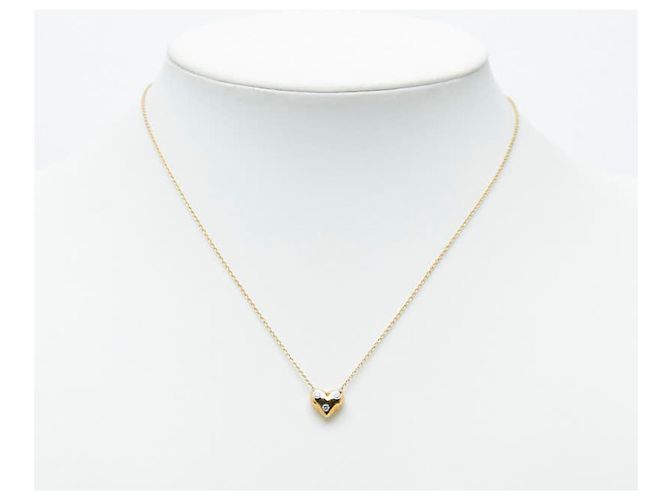 Autre Marque Collana Cuore Diamond Dots in Oro Giallo e Platino Tiffany & Co. - vista 8