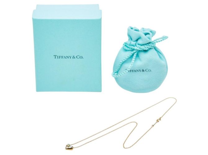 Autre Marque Collana Cuore Diamond Dots in Oro Giallo e Platino Tiffany & Co. - vista 9